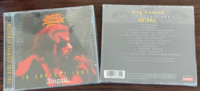 King Diamond - In Concert 1987 Abigail  (1997)  CD.  New .Shrink Wrapped