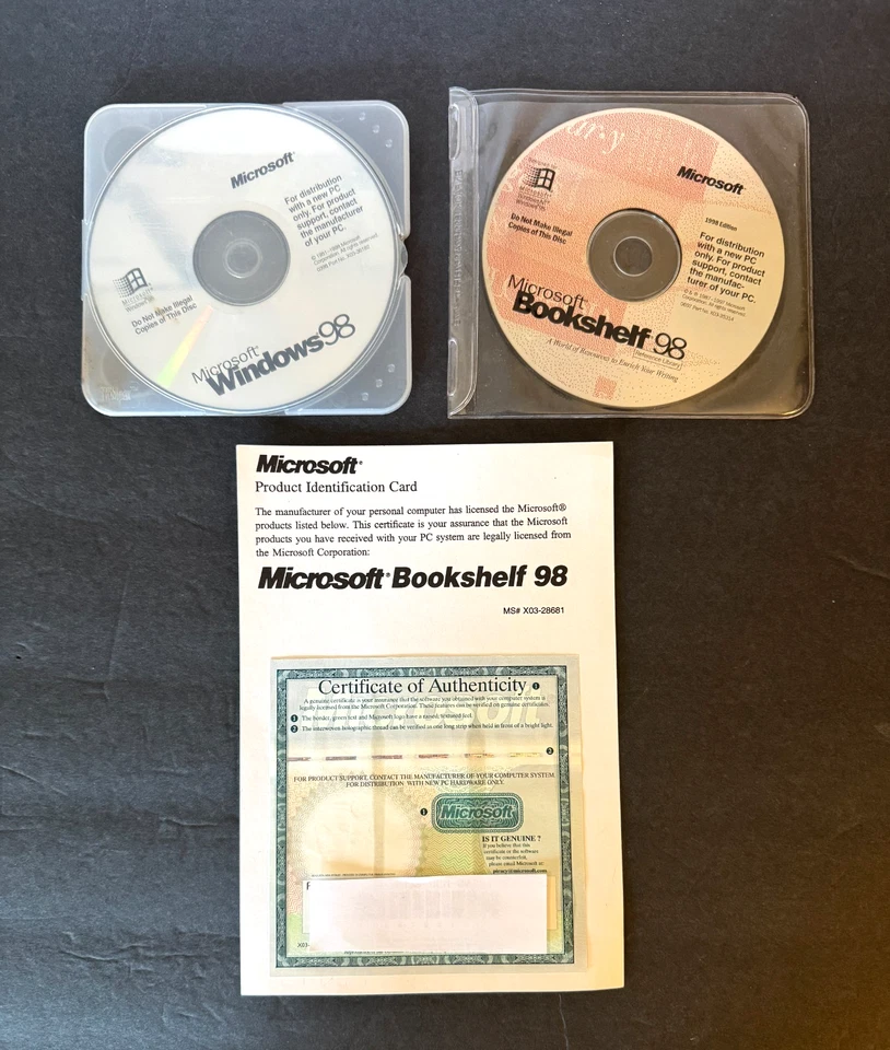 Vintage Microsoft Computer Software Bundle - Lot of 9 Discs - Windows / Office - Image 3 of 4