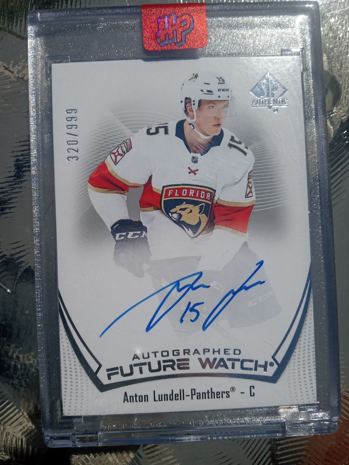 2021-22 SP Authentic Future Watch Auto /999 Anton Lundell Rookie Florida Panther