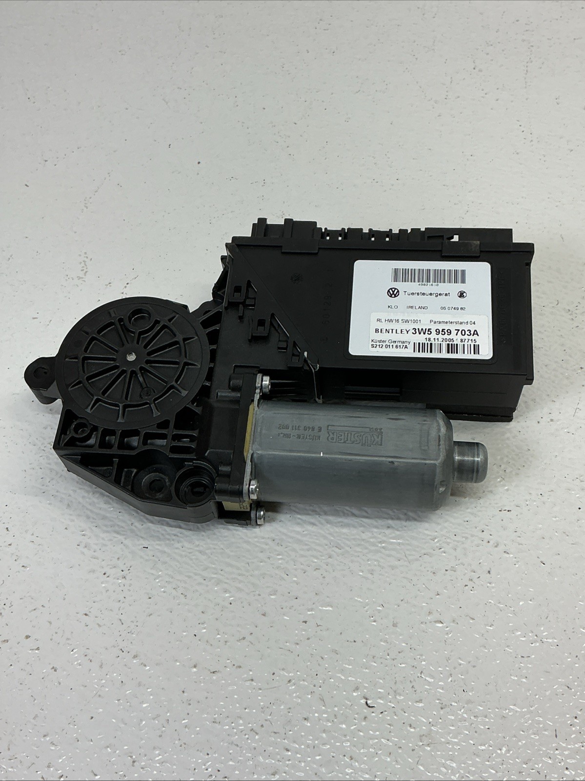 06-07 Bentley Continental Flying Spur Rear Left Window Regulator Motor OEM