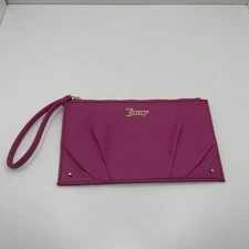 Juicy Couture Fuschia Pleats Please wristlet wallet Pink
