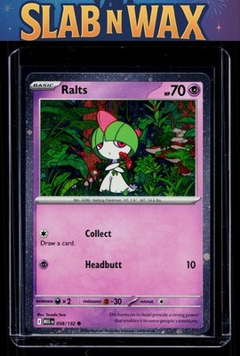 Pokemon tcg Mega Evolution Ralts (Cosmos Holo) #058/132