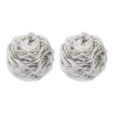 35yds Faux Fur Yarn, 2 Skeins 50g 0.4"OD Fuzzy Yarn Fluffy Yarn, Cocoa Color