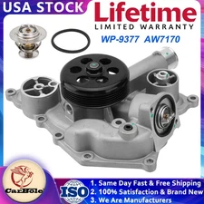 Water Pump WP-9377 & Thermostat For 05-08 Chrysler 300 Dodge Jeep 5.7L 6.1L HEMI
