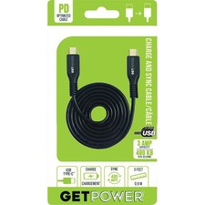 GetPower 3 Ft. USB-C to USB-C Cable GP-USBC-USBC GetPower GP-USBC-USBC