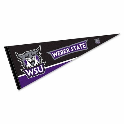 Weber State Wildcats Wordmark Logo Full Size Pennant