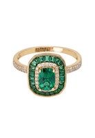 Latelita Great Gatsby Smaragd Cocktailring Gold GrüN 925 Silber RinggrößE O