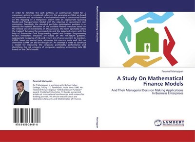 A Study On Mathematical Finance Models Perumal Mariappan