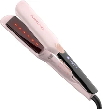 Hair Straightener, 1.75 Inch Flat Iron with Infrared and Ionic Technology, Titan