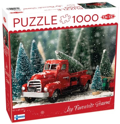 6416739596099 Puzzle Tactic XMAS 1000 elementów Puzzle Tactic: Ciężarówka Resora
