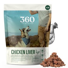 Freeze-Dried Raw Chicken Liver Dog Treats Single Ingredient, High Protein, ...