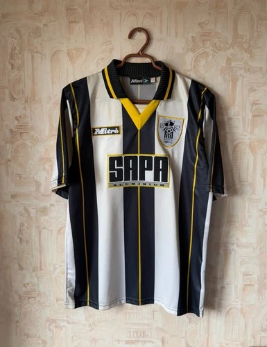 Mitre Notts County 1996/1997 Home Football Shirt Jersey Mens Medium