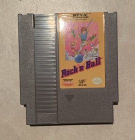 Rock n Ball (Nintendo NES, 1989) CIB with Manual & Poster