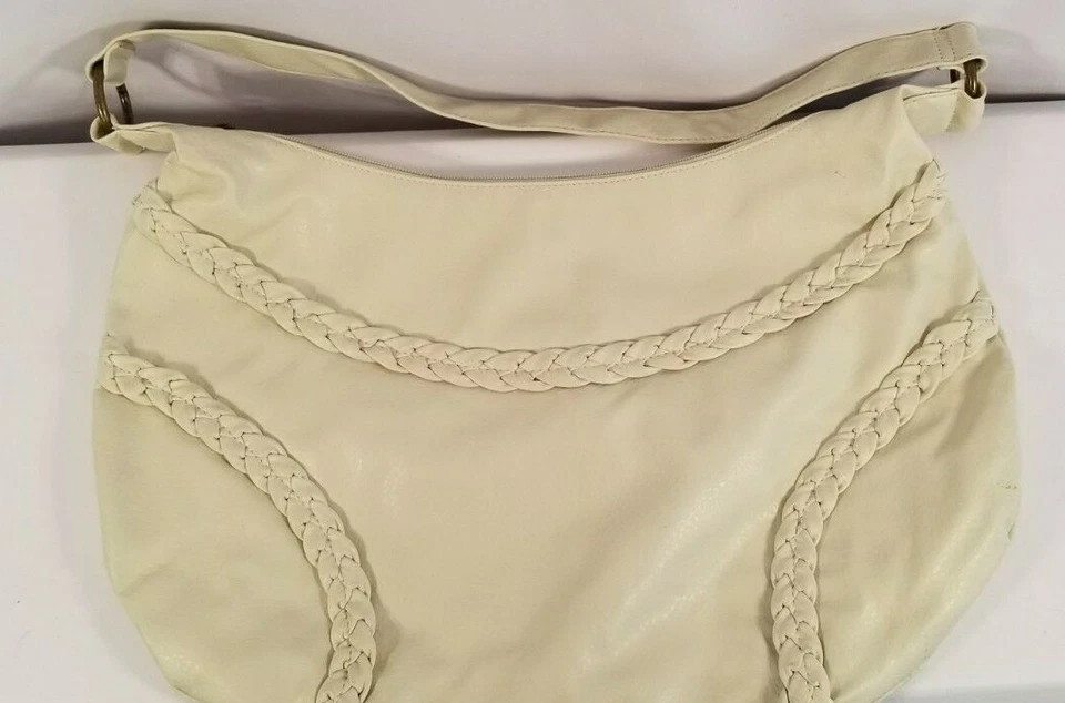 BOLSO/TOTE GRANDE "BONGO", IMPRESIONANTE BEIGE CHAMPAGNE, 14" Cierre con cremallera - NUEVO    Foto 2 de 4