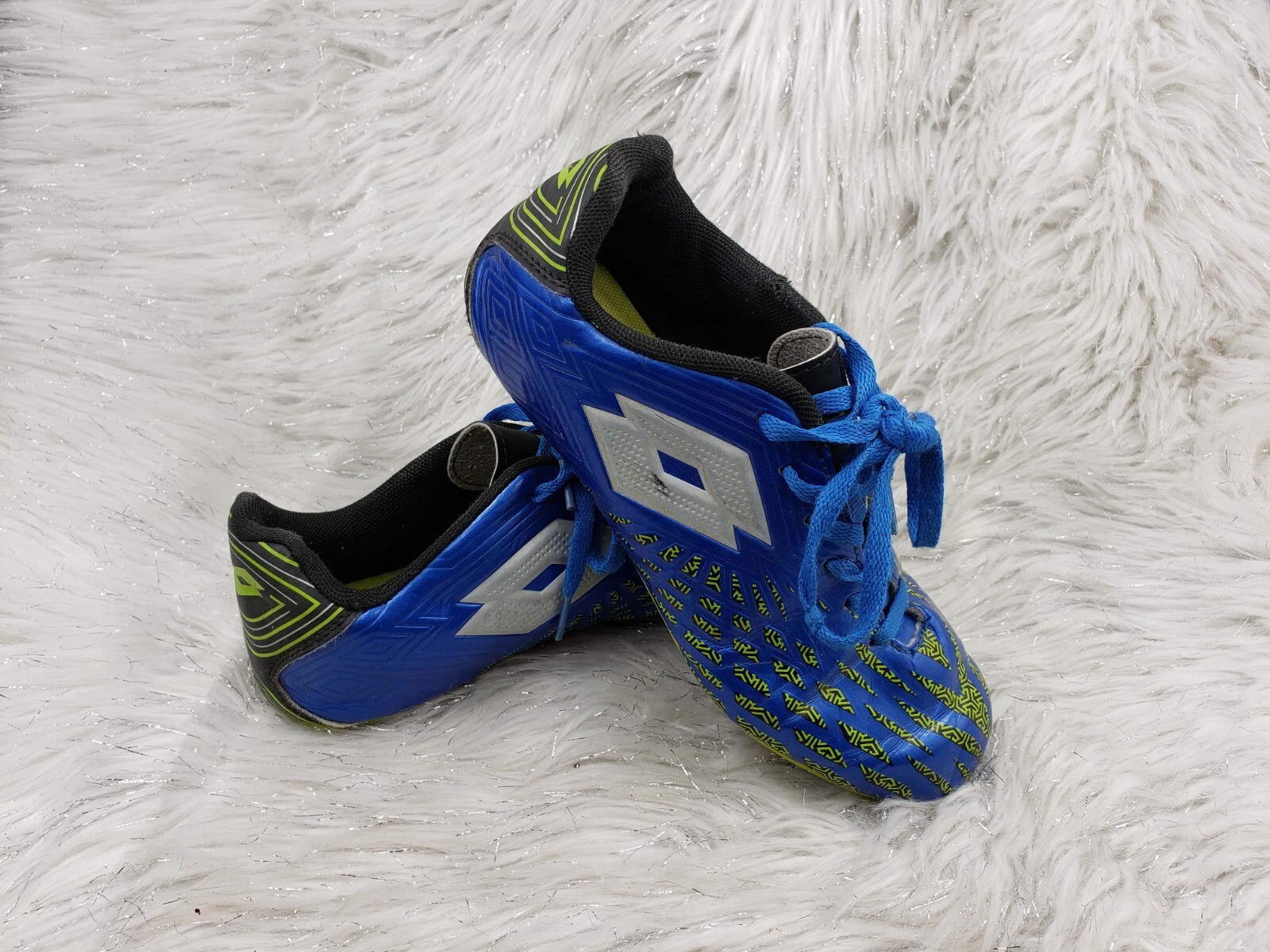 LOTTO tacchetti calcio blu giovanile taglia 4