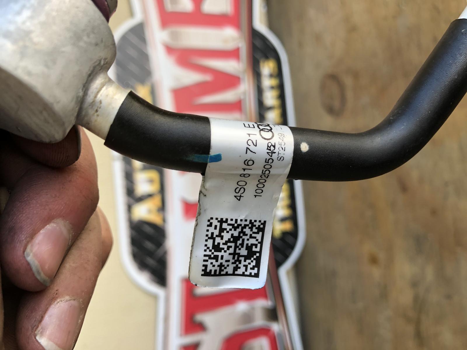2018 Lamborghini Huracan OEM REFRIGERANT AIR  AC LINE; PART# 4S0816721E