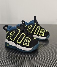 Nike Air More Uptempo "Black/Geode/Teal" BRAND NEW Toddler 2C