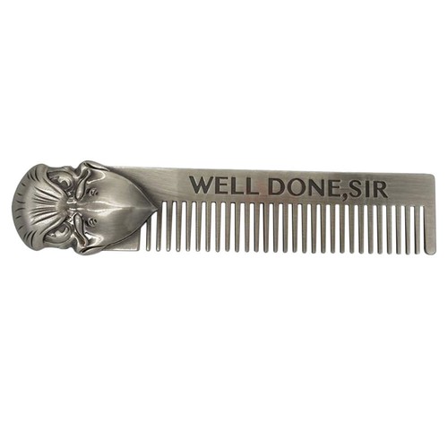 Stainless Steel Hair Comb Scalp Comb Fine Tooth Hair Comb Dandruff Metal Comb