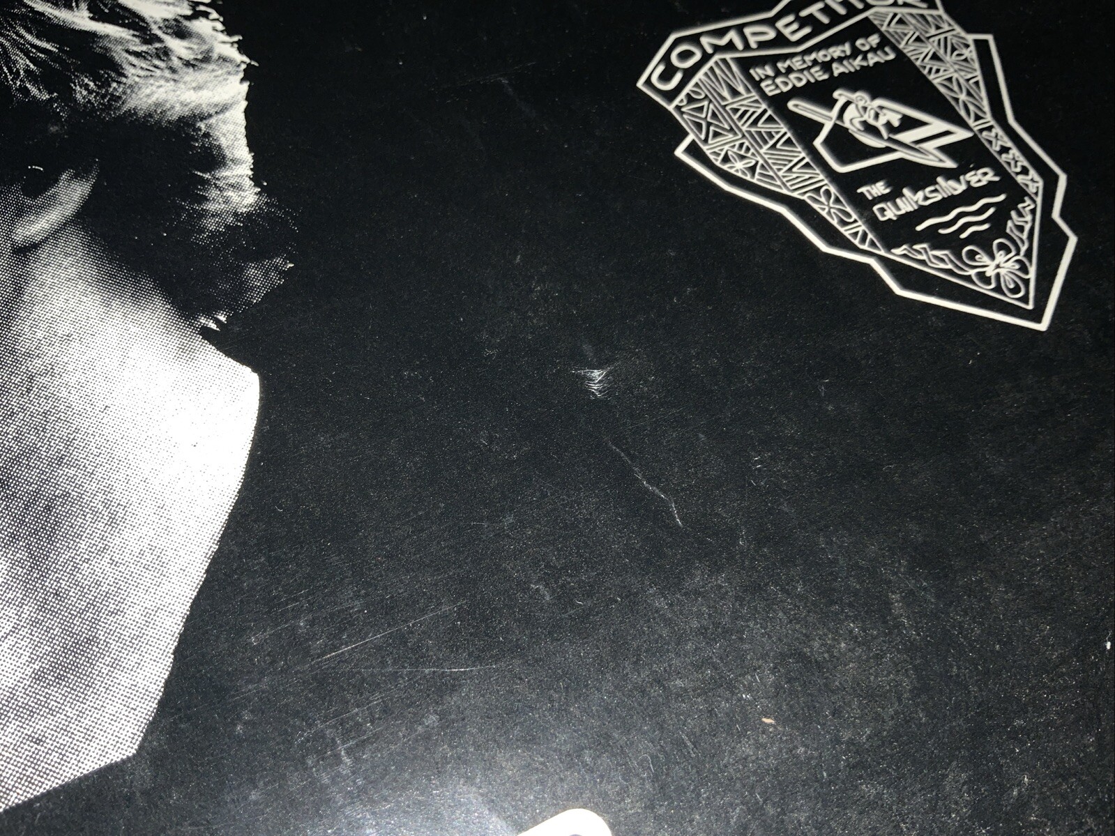 VINTAGE EDDIE AIKAU POSTER SURF QUIKSILVER 1990-91 WAIMEA BAY ORIGINAL RARE