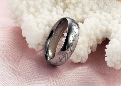 LE SEIGNEUR DES ANNEAUX:BILBO LE HOBBIT:BAGUE EN ACIER POUR MINI BUDGET 55 A 63 - Picture 4 of 10