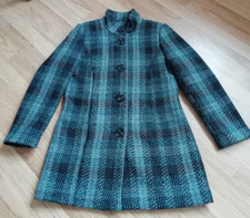 Autonomy Green Checked Wool Blend Coat - Size 10