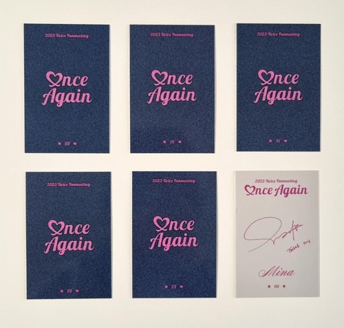 TWICE 8th Anniversary Fan Meeting ONCE AGAIN MD Trading Card Photocard + Benefit - Picture 152 of 160