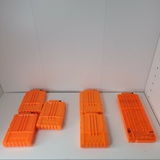Lot of 5 Nerf Dart Gun 6 Round Ammo Magazine Clip N-Strike Plus 1 12 Round Clear