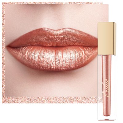 Metallic Glitzer 2-in-1 Lipstick＆Lidschatten Lippenstift 8 Stunden Halt Leich...