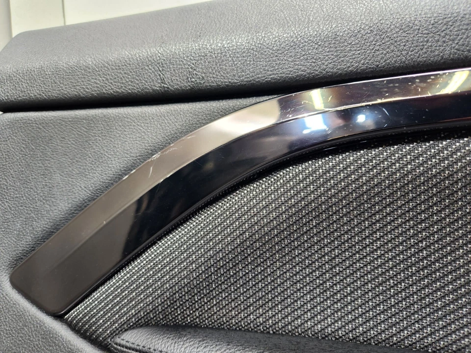 ✅15-20 OEM BMW F82 M4 cupé puerta delantera izquierda derecha paneles de tarjetas cuero negro JUEGO* Foto 3 de 4