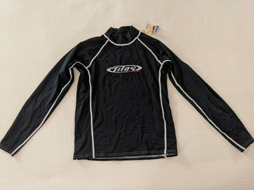 Tilos Anti-UV Black Long Sleeve Rash Guard - Women's Size Large - Water Sports - Picture 1 of 7