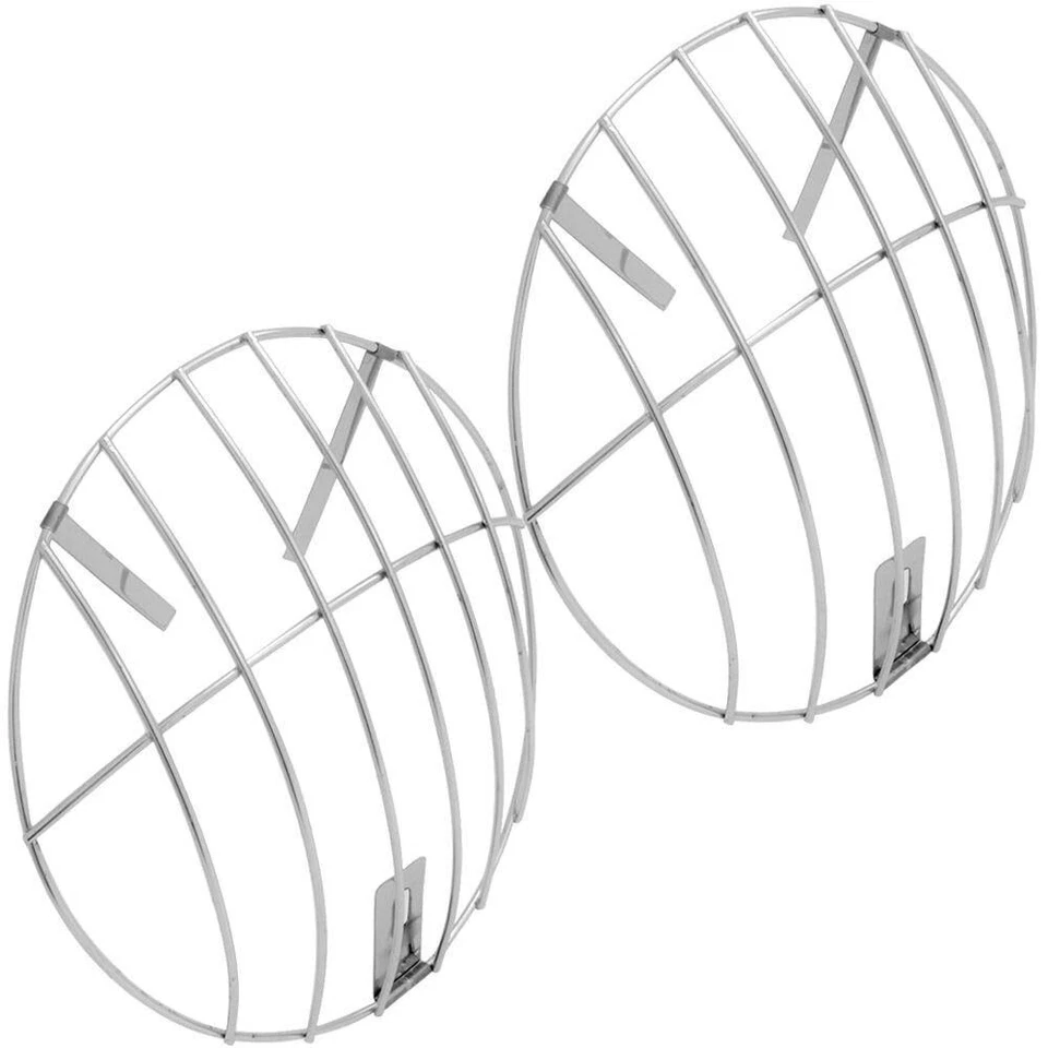 Par de parrillas de faros VW T1 BUG T2 de protección de piedra de roca para autobús escarabajo - 1967 Foto 2 de 4