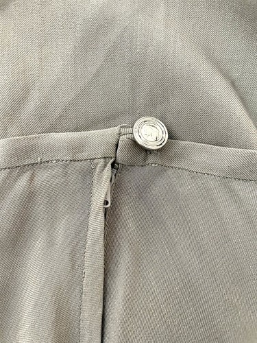 Vintage Calvin Klein Gray Maxi Skirt Size 8 Slip-On Zip Button Loop Closure - Picture 3 of 7