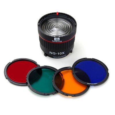 Nanguang NG-10X Fresnel Lens Focusing Adapter Lens Kit for Bowens-fit LED Lights