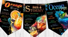 Cocktail Recipes Bunting Party Celebration Bar Decoration