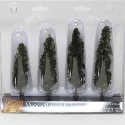 Woodland Classics 3561 Standing Timber Trees 4'' - 6'' Scenery For N HO O Scale
