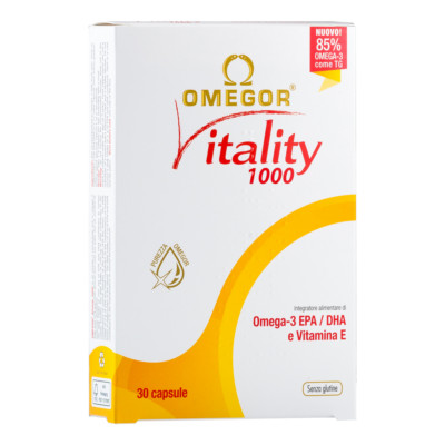 Omegor Vitality 1000 Glutenfreies NahrungsergÃ¤nzungsmittel 30 Weichkapseln