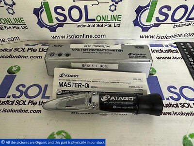 ATAGO Master-3α Series Refractometer BRIX 58-90% Automatic & Water Resistant