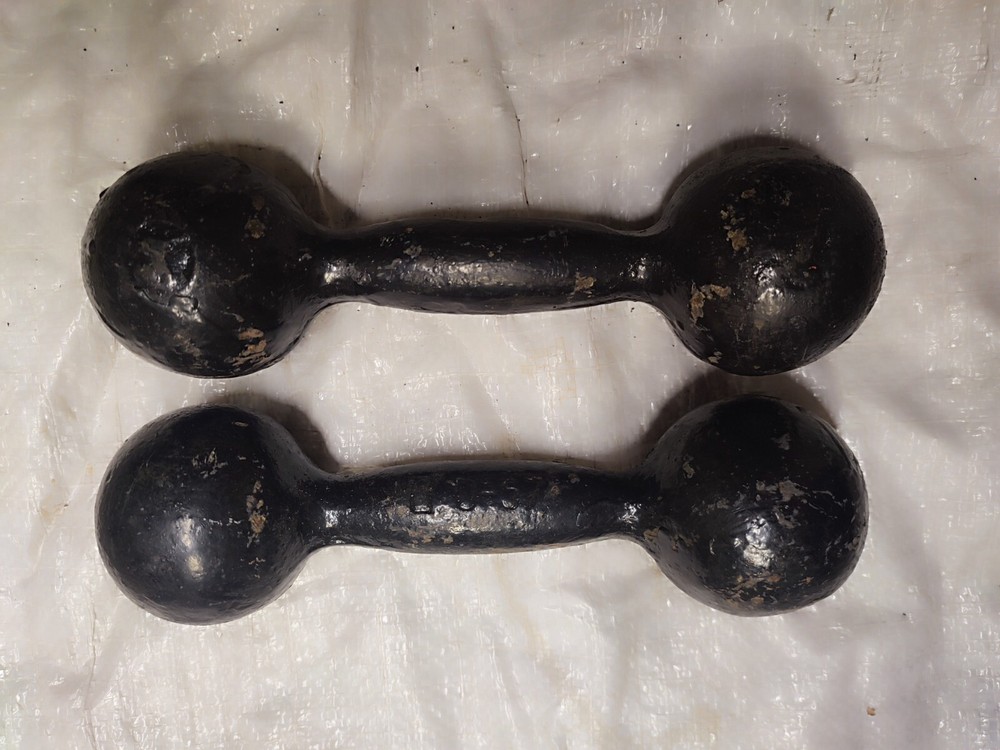 vintage metal dumbbells USSR 2*3kg(13lb)