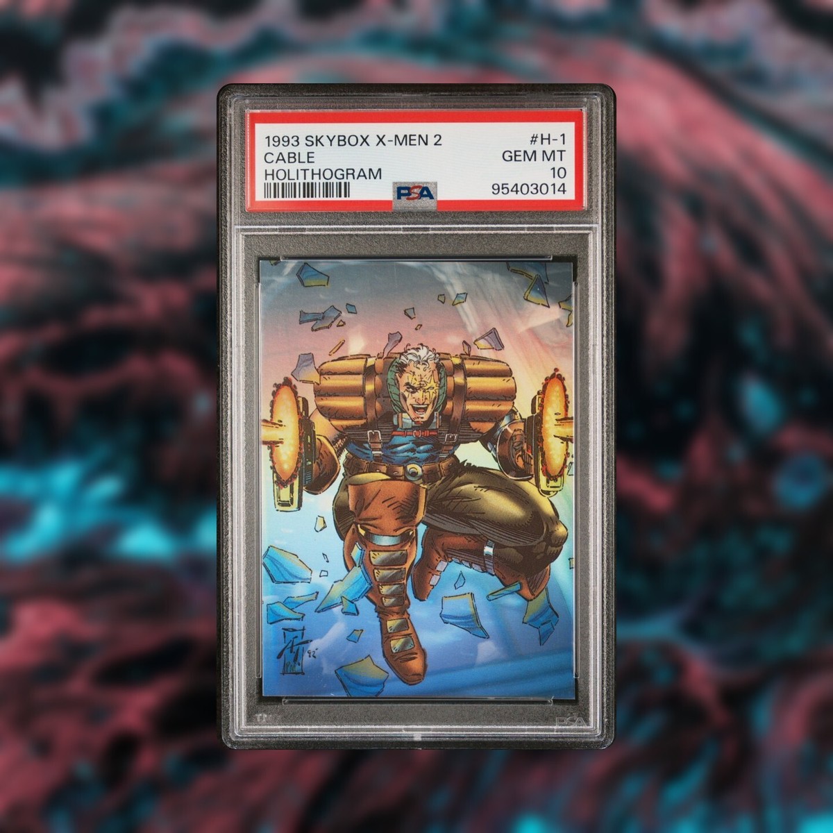 1993 SkyBox Marvel X-Men: Series 2 Holithogram Cable #H-1 PSA 10