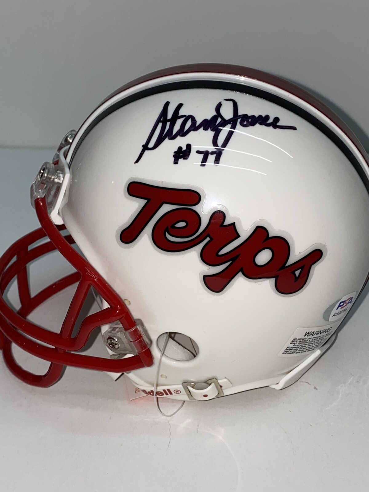 Stan Jones Autographed Signed Maryland Terrapins Mini Helmet PSA/DNA COA 