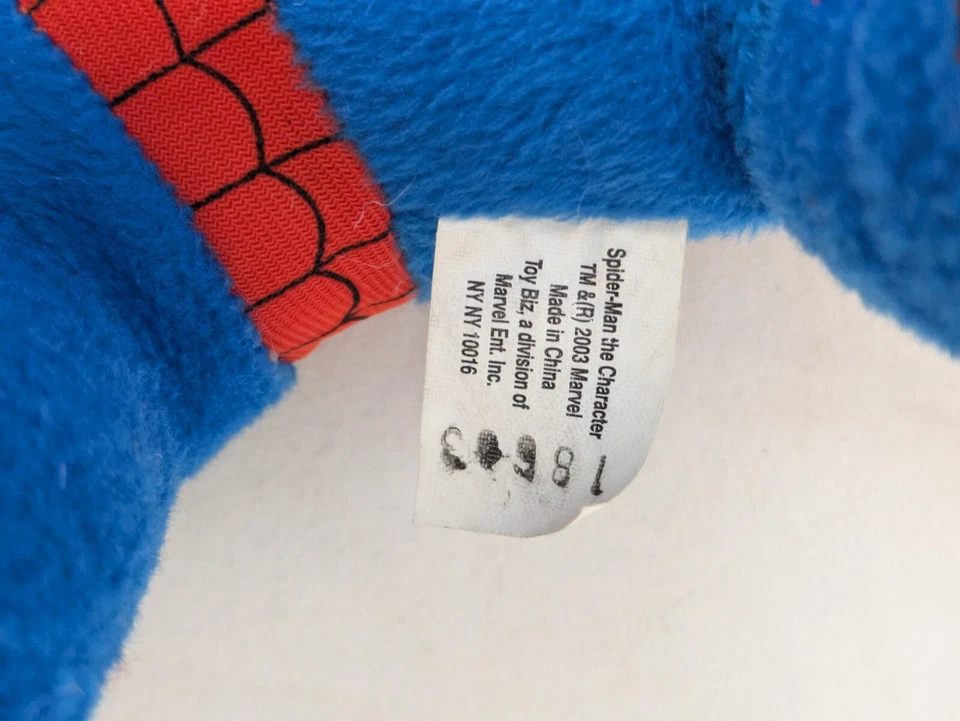 Vintage Marvel Comics Spiderman Plush Stuffed Marvel Entertainment Toy Biz 14 In - Image 4 of 4