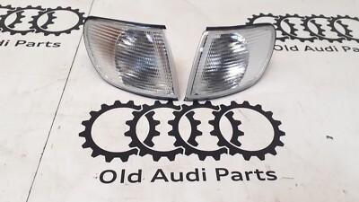 NEW Indicator Set Front Right + Left White Audi A6 C4 Turn Signal Light