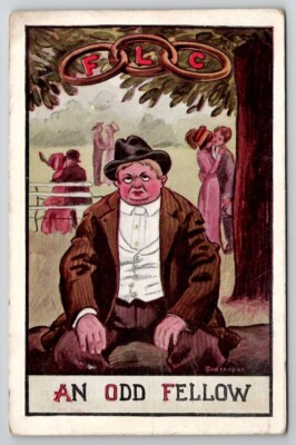 An Odd Fellow FLC Three Link Fraternal Order Art Illustration Postcard N23
