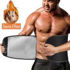 Hot Thermo Tummy Tuck Belt Body Shaper Girdle Slim Men Fat Burning Waist Trainer