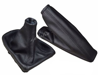 Soufflets Cuir Pour Levier De Vitesse Et Frein à Main Opel Astra H – Broderie GTC Rouge – Neuf