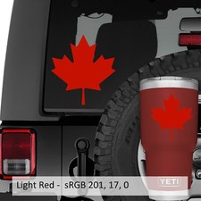 Canadian Maple Leaf Vinyl Decal