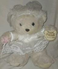 Dan Dee Teddy Precious Collectible Bride With Veil Stuffed Animal Wedding