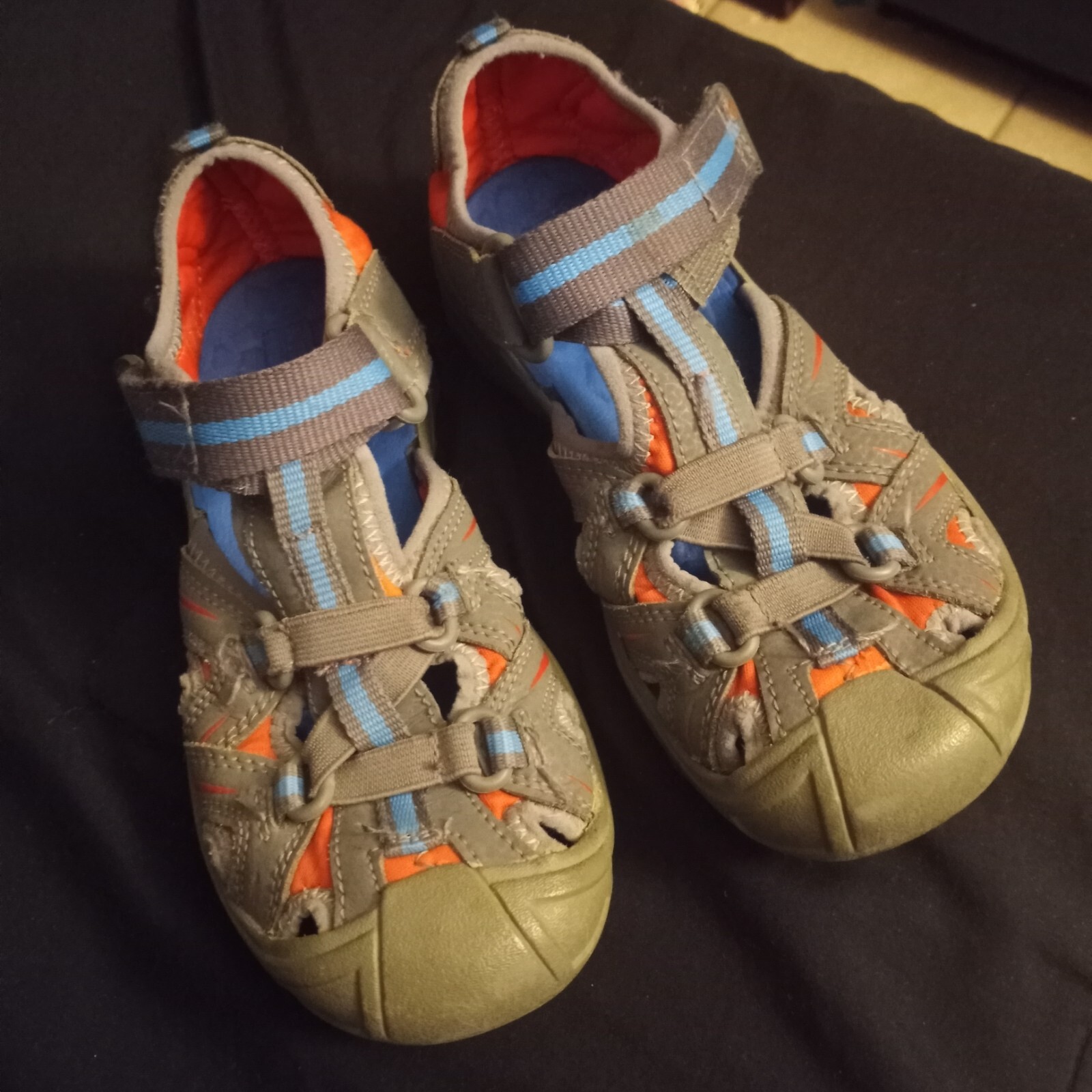 Merrell Select Grip Hydro Hiker sandalo sportivo impermeabile grigio blu ragazzo taglia 13M