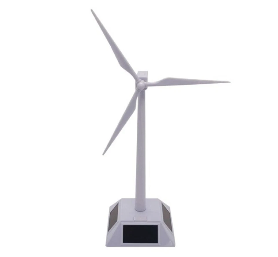 Windkraftanlage solarbetriebene 3D Windmühle Modell Windmühle Spielzeug - Bild 2 von 4