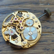 Peseux 7001 Skeleton Watch Movment New Old Stock Working for Project (J4)